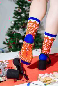 Image 2 of Calcetín Galleta Navideña
