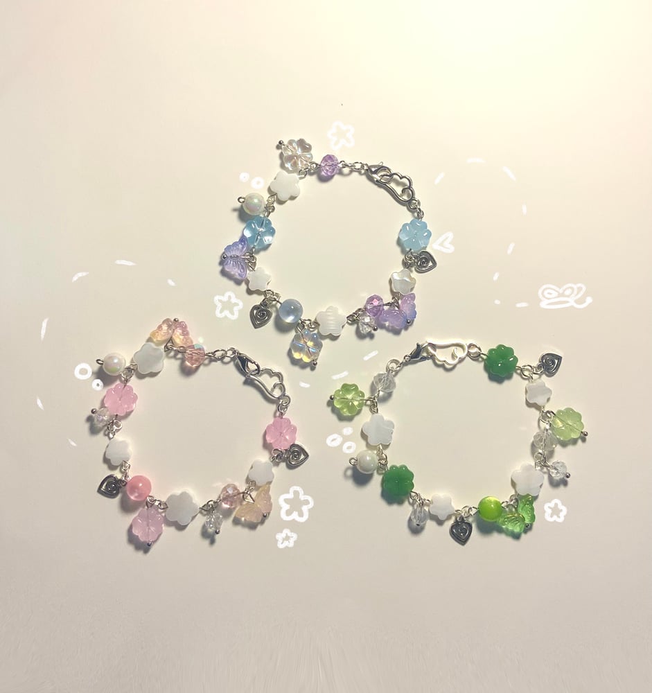 Image of Butterfly Clutter Bracelets 𖡼*:・