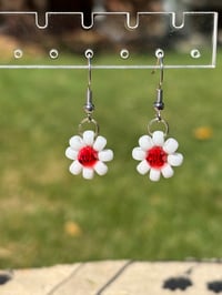 White Cherry Earrings 