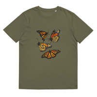 Image 1 of Unisex Organic Cotton Monarch Butterfly T-Shirt