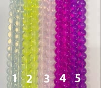 10mm imitation opalite glass bead strands