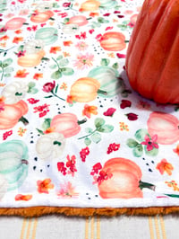 Image 3 of Fall Pumpkin Car Seat Blanket/ X-Large Lovie