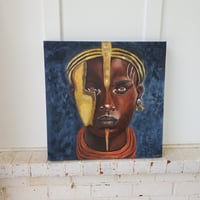 Image 1 of Warrior Original Acrylic Painting 