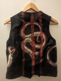 Image 3 of Serpent Skeleton (patchwork) Fitted Vest 