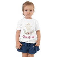 Image 1 of Toddler girls Short Sleeve Tee (Child of God)