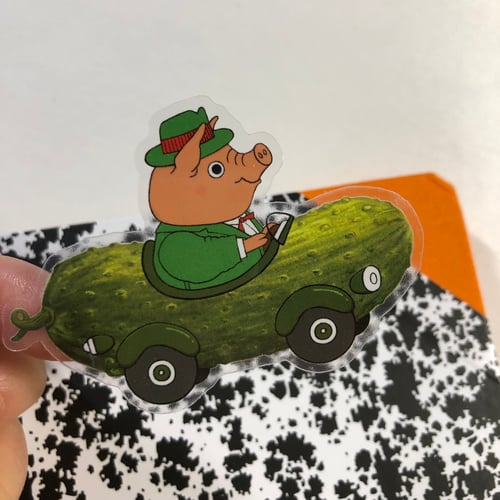 Image of vinyl food car stickers