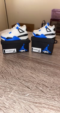 Jordan 4 airpod case blue 