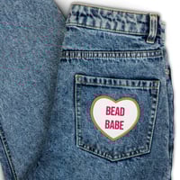 Image 1 of Bead Babe Embroidered patch