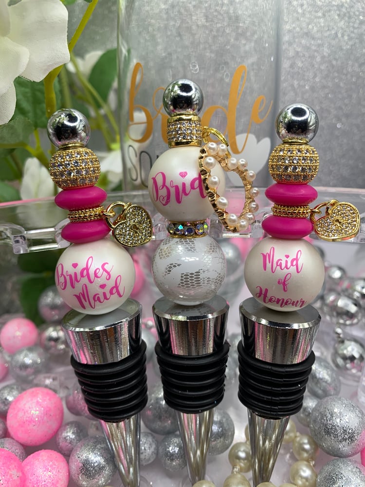 Image of Bridal Party Bottle Stoppers (Bride)