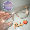 Peachy Peach Fashion Eyeglasses 