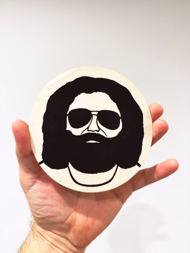 80s Jerry Garcia 5” Sticker