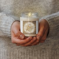 Image 3 of Scented soy candle with Holiday Owl
