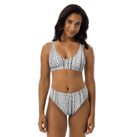 Image 2 of “Netscape Navigator: Light Mode” Recycled high-waisted two-piece swimsuit