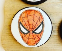 Image 5 of Avengers themed set of 6 biscuits 