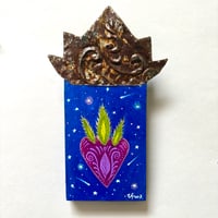 Image 3 of Night Hearts Series-paintings with tin