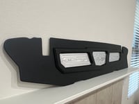 Image 2 of 1962-1964 IMPALA TRUNK PANEL HT/CONV WRAPPED BLACK MADRID ALL CHROME FLAGS/PINSTRIPE