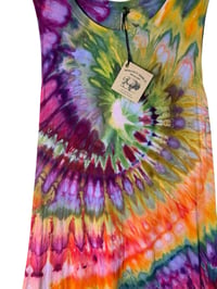 Image 7 of XXL Knit Pocket Tank Dress in Euphoria Spiral Ice Dye