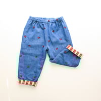 Image 2 of Reversible trousers- Ladybird stripe (ready to ship 18-24M)