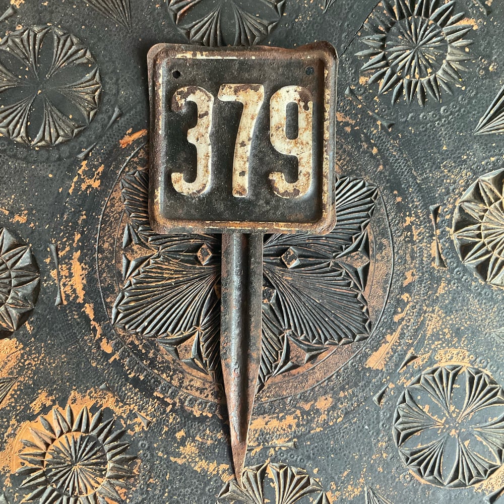 Image of Metal Number Plate 379