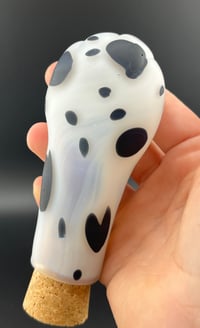 Image 4 of Dalmatian paw jar 