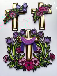 Image 1 of "HE IS RISEN" CROSS BUNDLE SVG / ARCHIVO DIGITAL