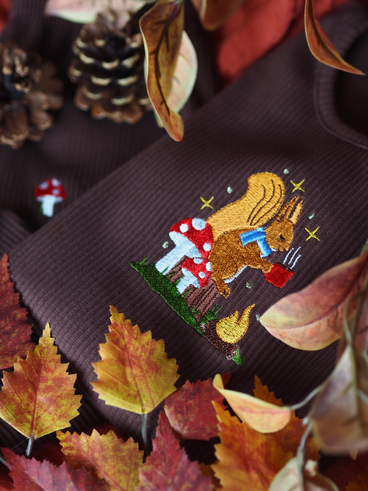 Image of Chocolate Ribbed Lounge Set - Cocoa & Campfires