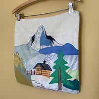 Image 1 of Mountain Appliqué Pillow