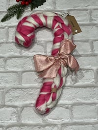 Image 3 of Giant Knit Christmas Candy Cane