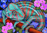Image 1 of Panther Chameleon Full Size Diamond Painting by Tim Jeffs