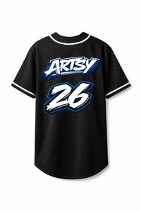 Image 3 of Artsy City Of Champs Black Baseball Jersey 