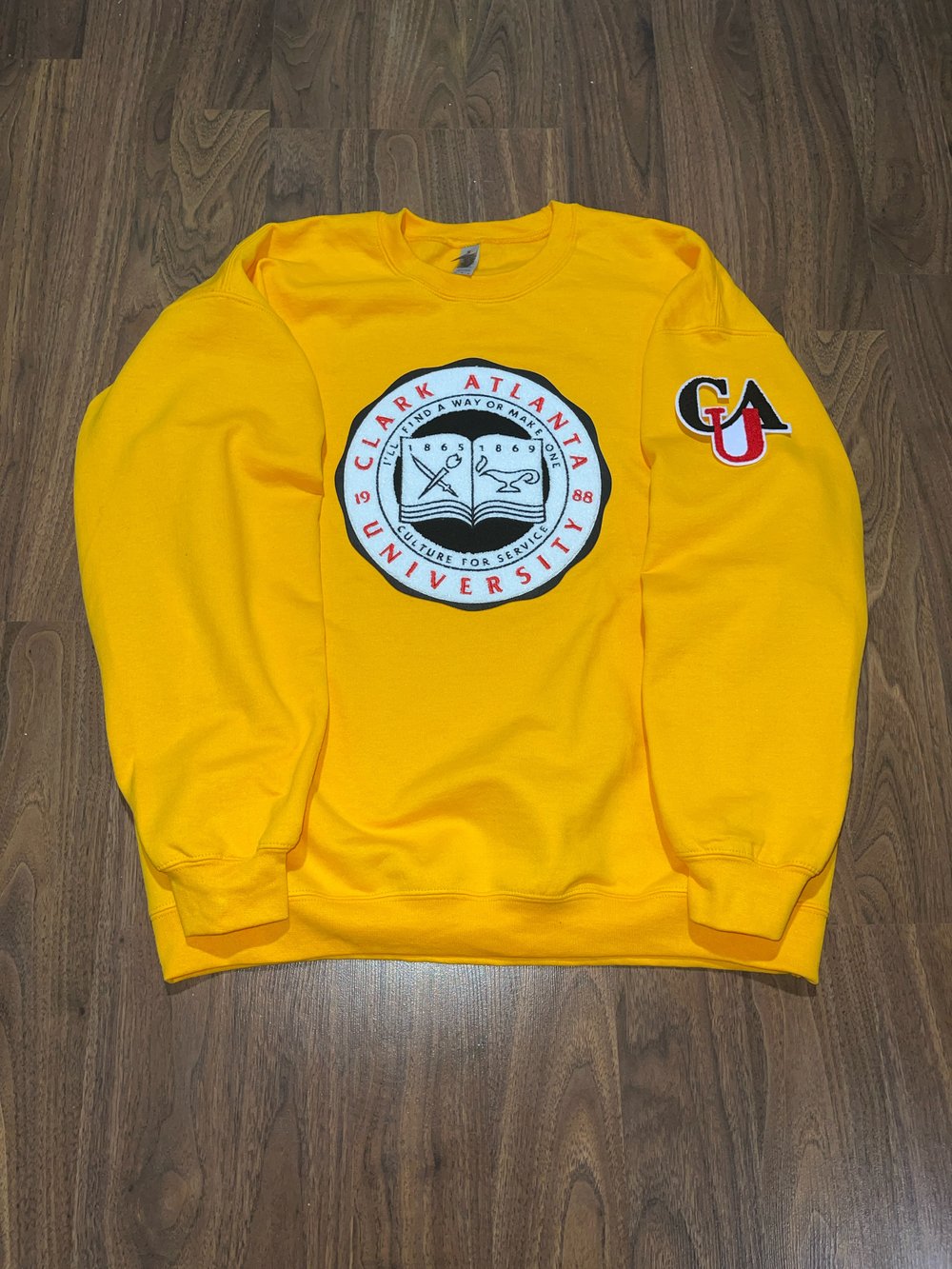 CLARK ATLANTA UNIVERSITY CREST PATCH UNISEX SWEATSHIRT