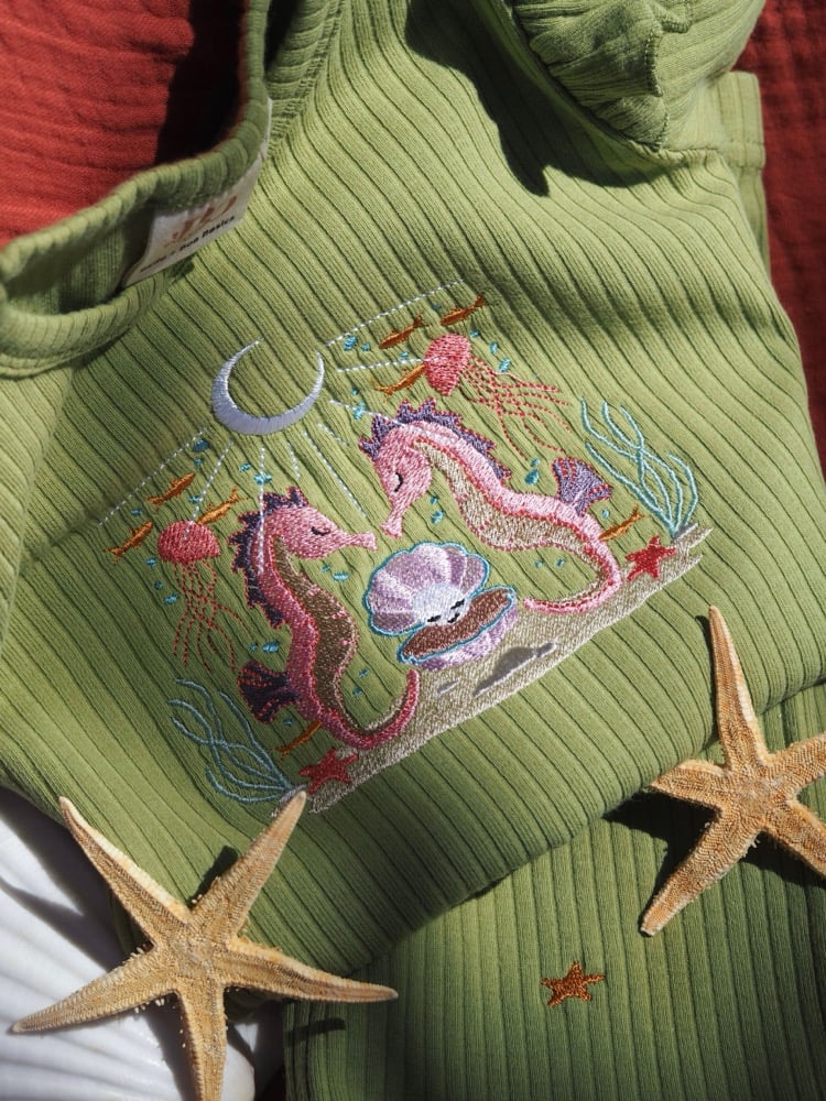 Image of  Belle & Bee Collaboration - Leaf Frill tshirt
