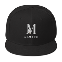 MamaFe White Font and Hand Snapback Hat