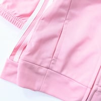 Image 3 of Little Girls Classic Tricot Jacket and Track Pants, 2-Piece Set