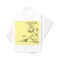 Image 1 of Greeting card FIGHT A BEAR 