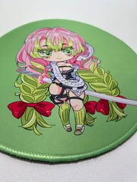 Image 3 of Chibi M Mouse Pad / Round / Green 