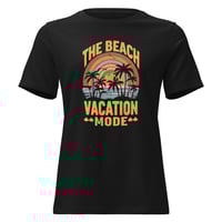 Image 3 of Women's Relaxed T-Shirt, Beach Tropical Vacation Mode Tee