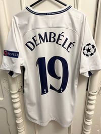 Image 8 of Tottenham Hotspur “DEMBELE 19” 2017/18 Home Shirt + UCL patches, M