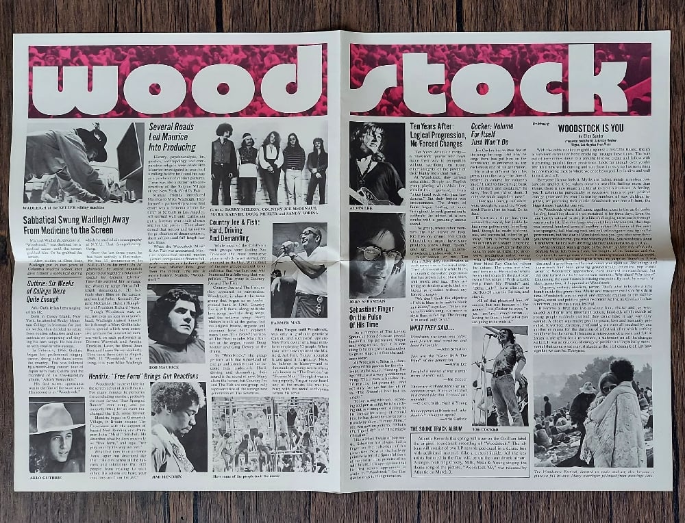 Woodstock Pressbook / Advertising Supplement (1970 Warner Bros.)