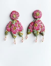 Image 2 of Miryoku-Fabric Earrings (C5)