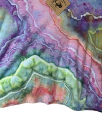 Image 5 of XL Crop Tee in Muted Euphoria Geode Dye