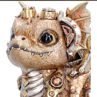 Image 7 of Gearling Gold Steampunk Dragon 15cm