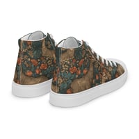 Image 11 of Boho Nature Cottagecore Inspired Deer in The Forest Men’s high top canvas shoes