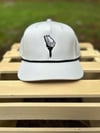 Georgia Golf Perforated Rope Hat White 