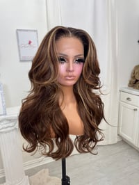 Image 3 of Caramel balayage free part (ready to ship) 