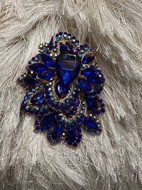 Large Blue Flower Burst