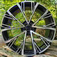 19" S8 192 STYLE ALLOY WHEELS FITS 5X112 ET35 BLACK MF