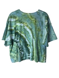 Image 7 of XXL Crop Tee in Verdant Agate Ice Dye