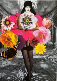 FLOWERS IN THE PAVILLION - Print