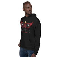 Image 4 of BOSSFITTED Black and Red 21 Unisex Hoodie